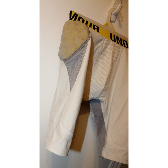 Boys Under Armour MPZ 3-Pad Armour Girdle Shorts Fitted Youth XLarge YXL White - Picture 5 of 6